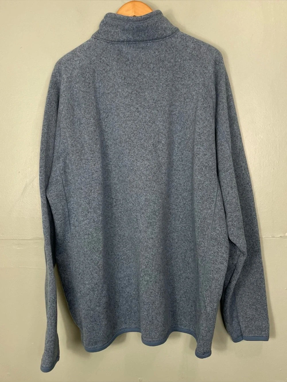 Patagonia Men’s Better Sweater 1/4 Half Zip Pullover Aquatic Blue Sz 3XL - Picture 10 of 10